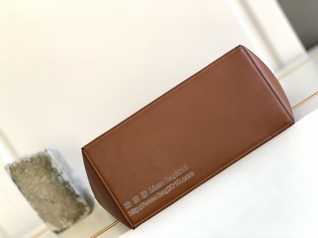 Celine專櫃2022新款棕色小牛皮購物袋 168108 賽琳中號光滑小牛皮托特包 sldj2315